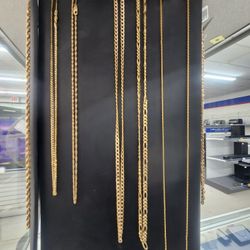10k 14k Gold Necklaces Chains