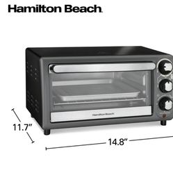 Hamilton Beach 4 Slice Countertop Toaster Oven with 5 Versatile Cooking Modes,