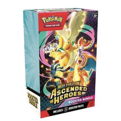 Pokemon Ascended Heroes Booster Bundle Lot of 4