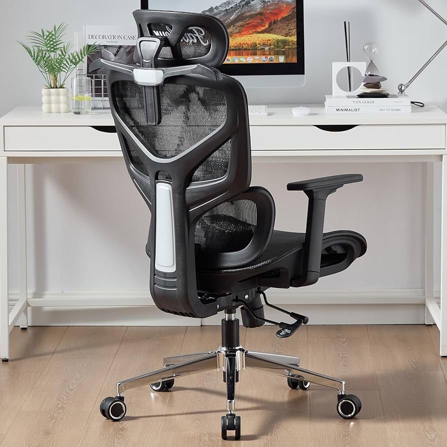 Fabuleux Ergonomic Office Chair, Heavy Duty Computer Desk Chair with Adjustable Lumbar Support and Seat Depth, High Back Reclining Executive Chair, Co