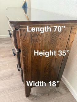 Solid wood dresser/credenza