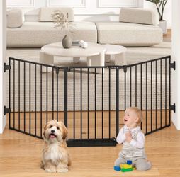 29.4-78" Extra Wide Baby Gate, Long Dog Gates Indoor For Doorways Stairs, Essential Large Safety Gate For Child Toddler With Anti-Trip Pedal, Adjustab
