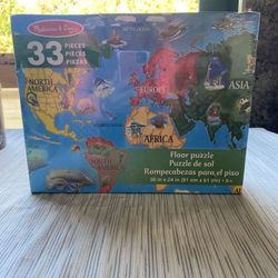 Melissa & Doug World Map Floor Puzzle