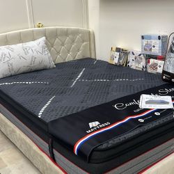 Queen Size Complete Bed Set – Mattress + Box Spring Included