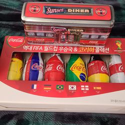 Coca-cola FIFA World Cup Limited Edition Bottles plus free tins
