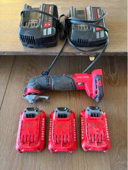 Craftsman multi tool , batteries and chargers