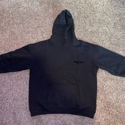 Black Essentials Hoodie Size Medium and Large