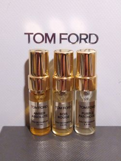 3 Rare Tom Ford PURPLE PATCHOULI + BOIS ROUGE + AMBER ABSOLUTE