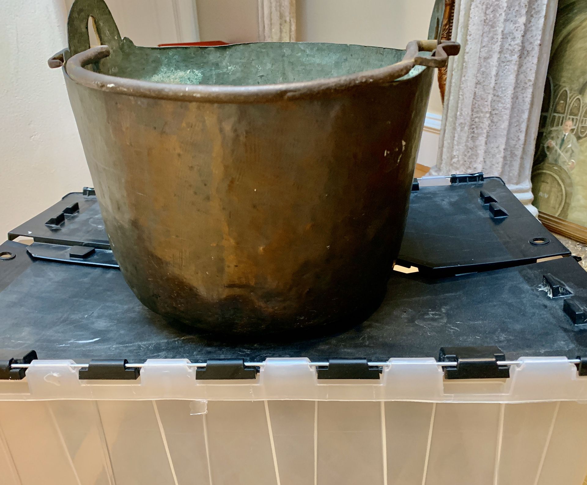 Vintage Heavy Copper Cooking Pot