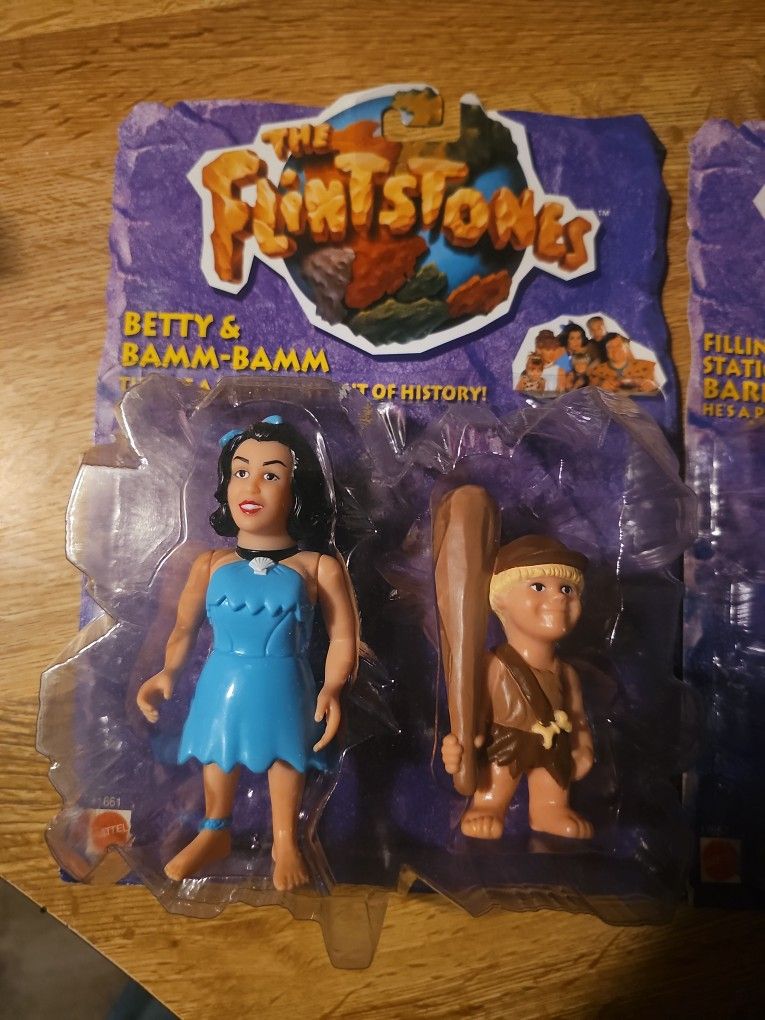 The FLINTSTONES BARNEY&BETTY BAdMM-BAMM