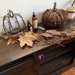 Farm House Dark Wood Tv Stand