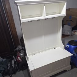 Storage Bench With Shelves