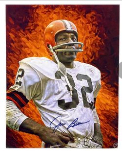 Jim Brown Autographed Photo (11×14) with COA