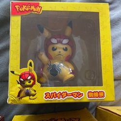 Marvel Superhero Pikachu Pokémon Spider-Man Thor Iron Man  Captain America Kids Toys