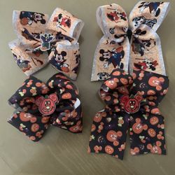 Halloween Theme Jojo And Cheer Bows Handmade 
