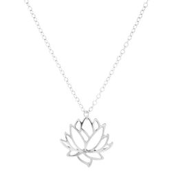 ONE LEFT Gorgeous NEW Lotus Charm Pendant Women’s Fashion Jewelry Necklace 