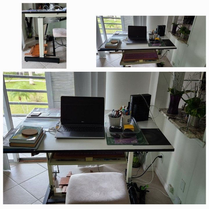 Architect Hydraulic Table. Adjustable. Perfect for drawing too. Good condition.  37"H×36"W×48"L