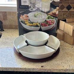 Ceramic And Wood Multiserver