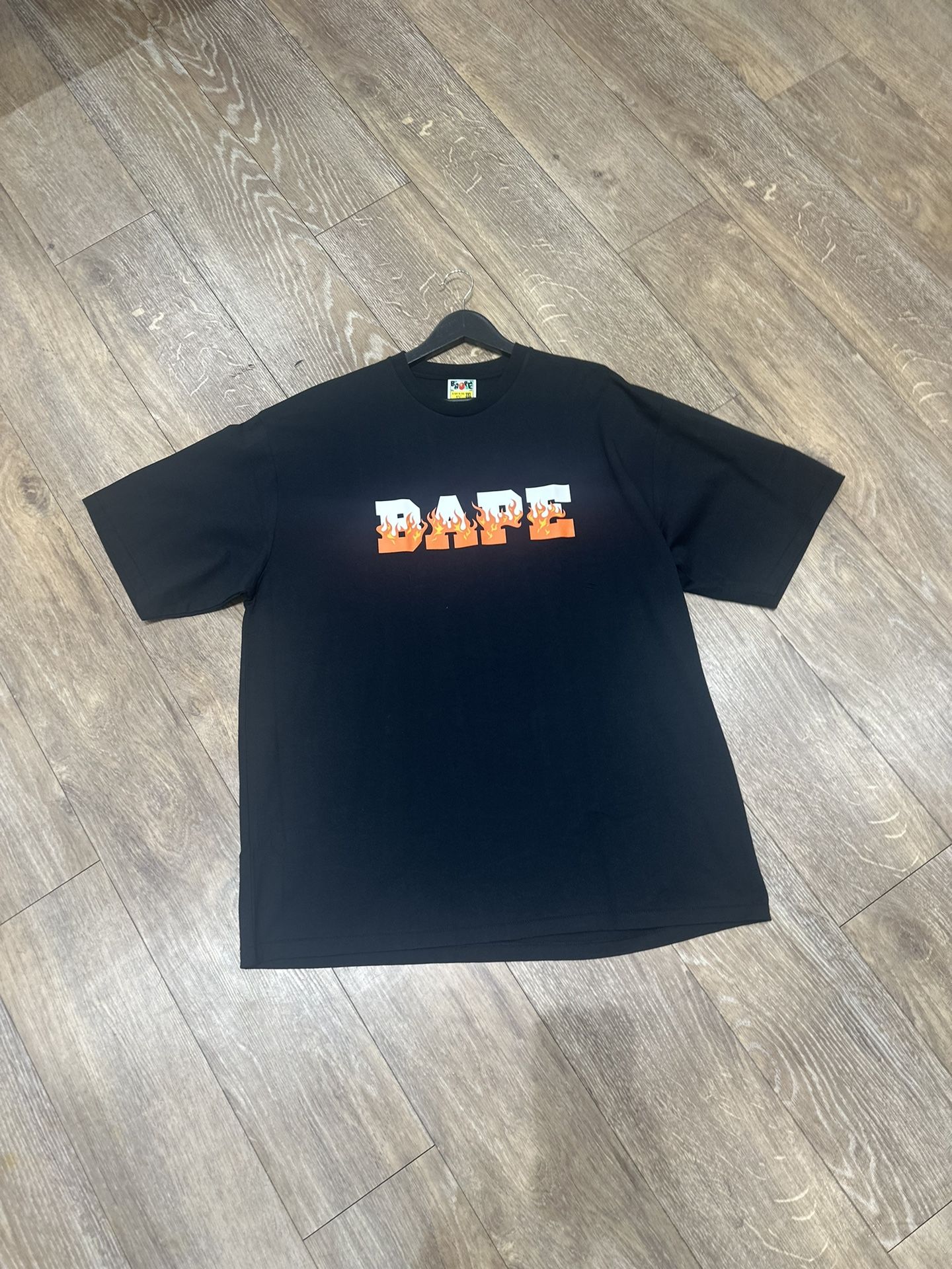 BAPE ORANGE FLAME T - SHIRT