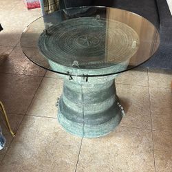 30” Diameter X 25” Height Brass Table