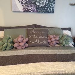 Bedroom Set-succulent theme