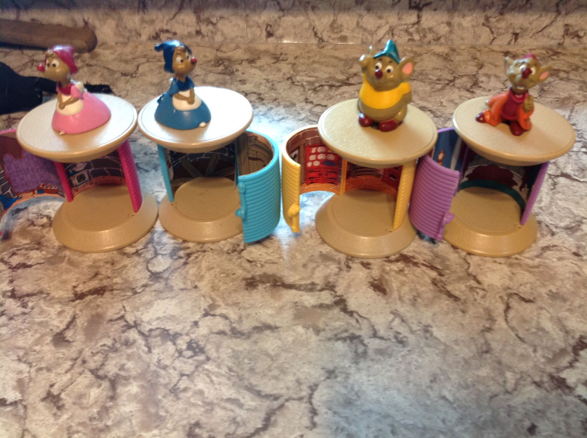 Vintage Disney Cinderella MiceThread Spool sewing Play Spool