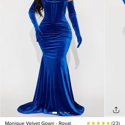 Blue Velvet dress 