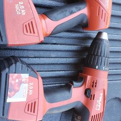 Hilti Driver Drill And Light, 2 Battery, No Charger 