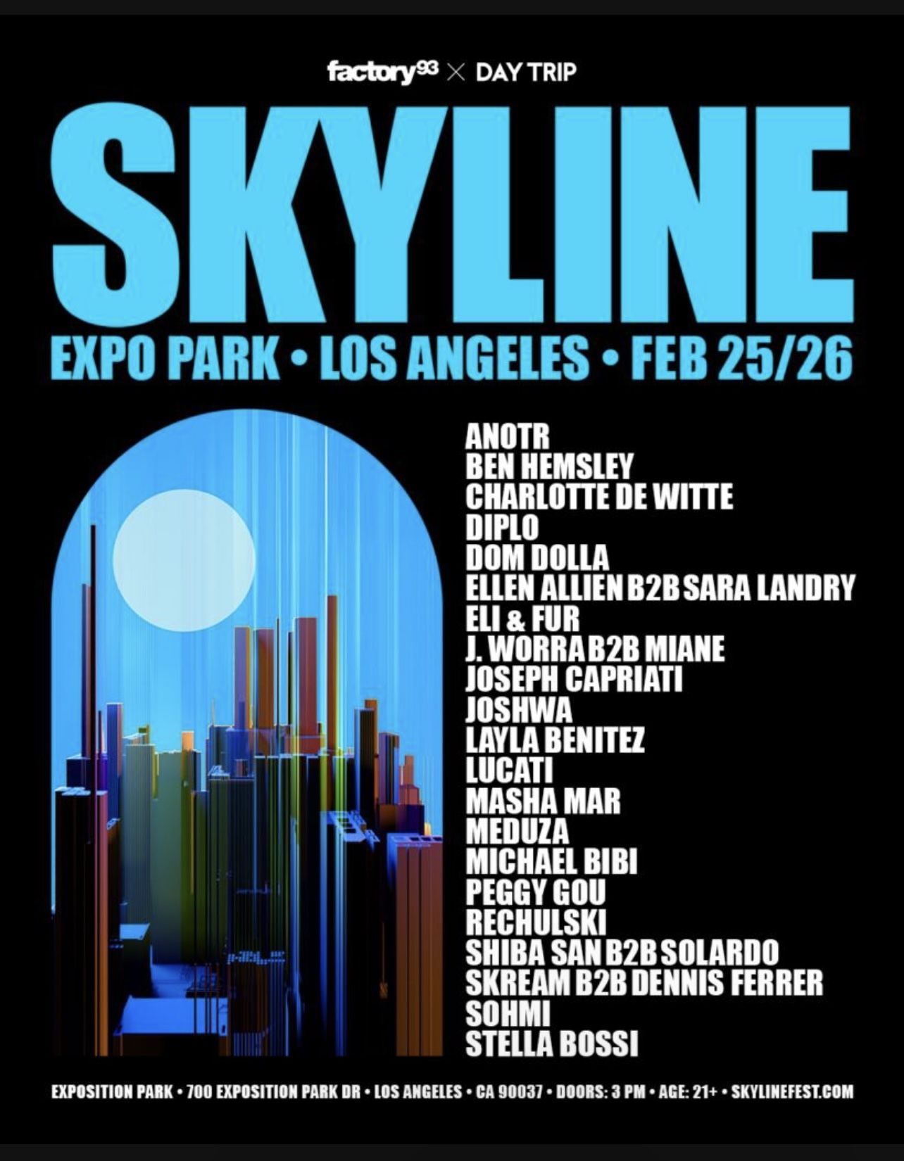 2 Day Skyline Festival Ticket