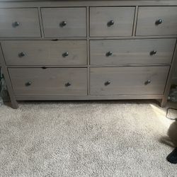 8-drawer dresser, dark gray, 63x37 3/4"