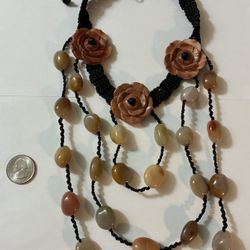 Red Jasper Stone Necklace 