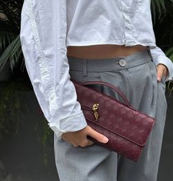 Burgundy bag