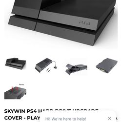 Hard drive upgrade dock for PS4
