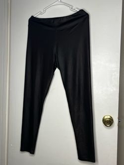 Black Shiny Stretch Leggings