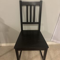 Black Wooden Dining Chair 