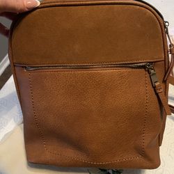 Brown Backpack Purse 