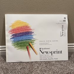 ** Strathmore Newsprint, 100 Sheets**