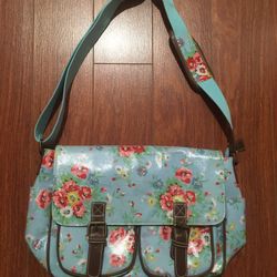 Baby Blue Flower Messenger Bag