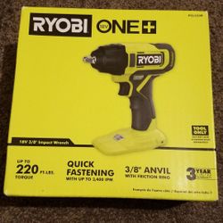 Ryobi 18v 3/8" Impact Wrench 