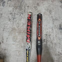 Miken softball bats .