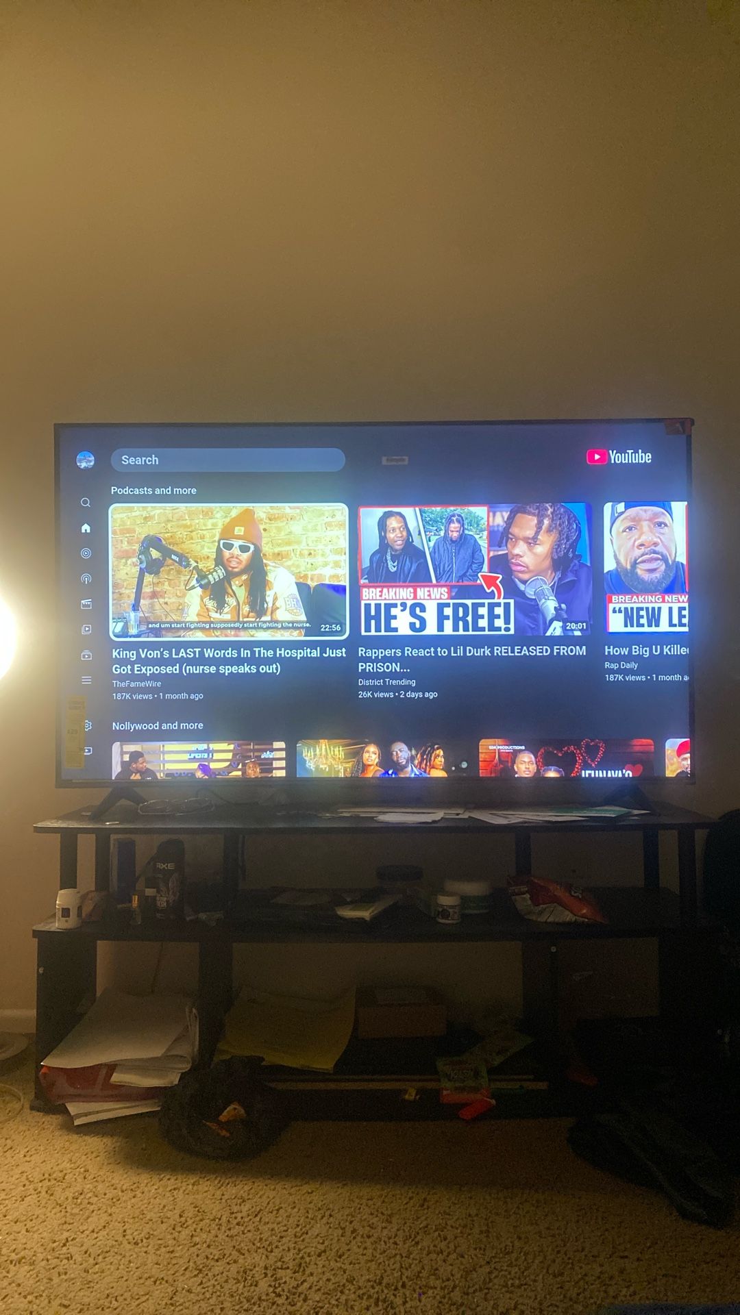 55” TCL smart TV