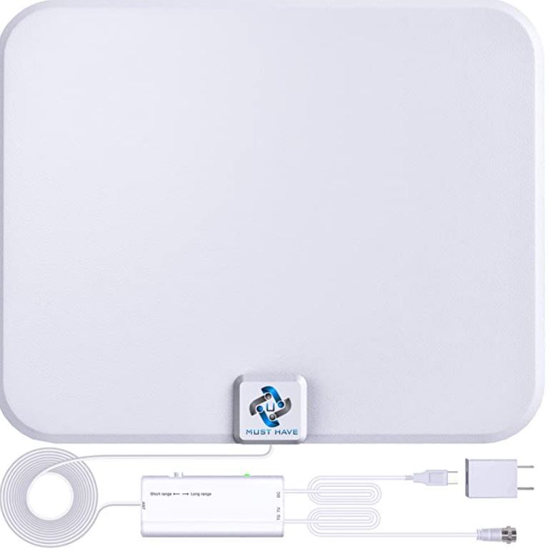Amplified HD Digital TV Antenna Long 200+ Miles Range - Support 4K