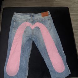 Evisu jeans Daicock Print Baggy-Fit Jeans #2000