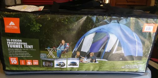 10 person hot sale freestanding tunnel tent