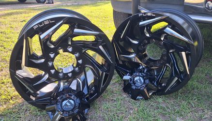 Fuel Reaction Gloss Black Milled Wheels set of 4