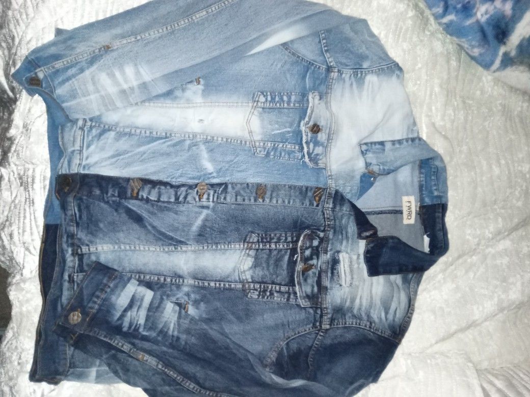 2 Mens Denim Jackts 2xl