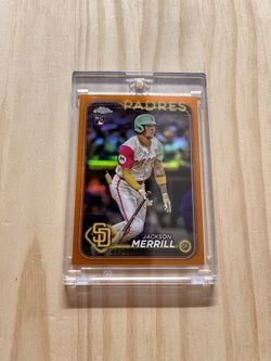 2024 Topps Chrome Jackson Merrill RC Orange /25–PADRES BASEBALL