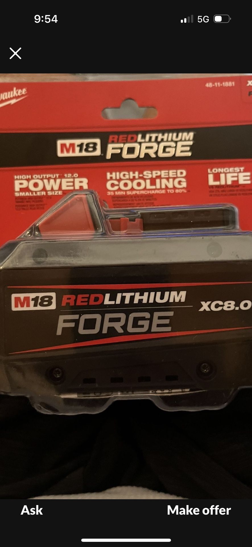 Milwaukee Battery Ah8