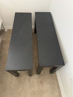 Small tv stand x2 and side table