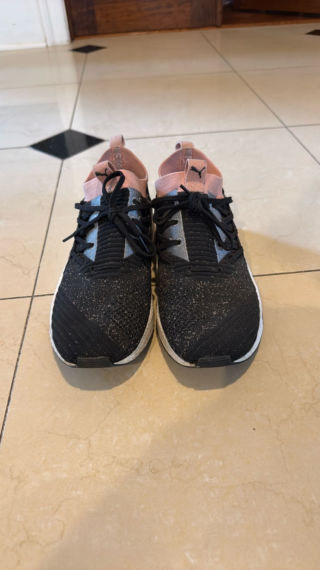 PUMA Tsugi Jun Low Top Running Shoes 'Black White Pink